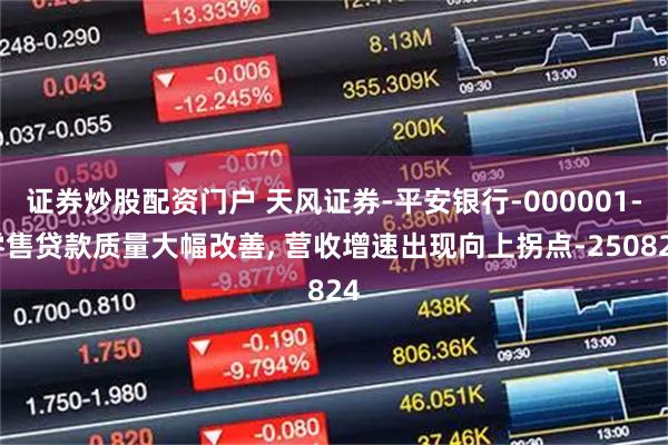 证券炒股配资门户 天风证券-平安银行-000001-零售贷款质量大幅改善, 营收增速出现向上拐点-250824
